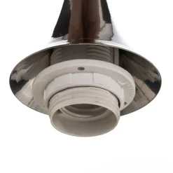 Hængelampe Monte i glas, 1 lyskilde, sølv