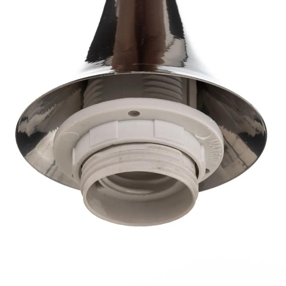 Hængelampe Monte i glas, 1 lyskilde, sølv