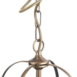 Hængelampe Pimpernel, Ø 23 cm, bronze, klart glas