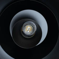 Hængelampe Plato, sort, metal, Ø 38 cm, E27