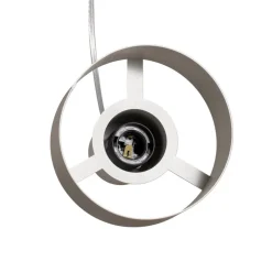 Hængelampe Rif 2, taupe 2 lyskilder, lineær, stål