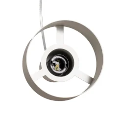 Hængelampe Rif S, taupe, 1 lyskilde, Ø 15 cm, stål