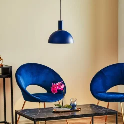 Hængelampe Selma, 1 lyskilde, blå Ø 28 cm
