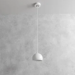 Hængelampe Sool, hvid, Ø 15 cm, metal