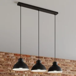 Hængelampe Sven, 3 lyskilder, sort