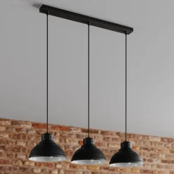 Hængelampe Sven, 3 lyskilder, sort