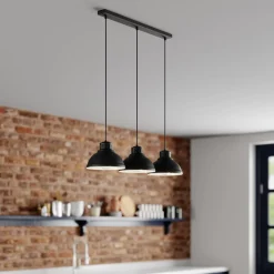 Hængelampe Sven, 3 lyskilder, sort