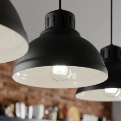 Hængelampe Sven, 3 lyskilder, sort