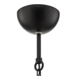 Hængelampe Taft med skærm i sort og guld