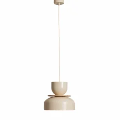 hængelampe Uto, creme/kabel creme, Ø 30 cm, metal