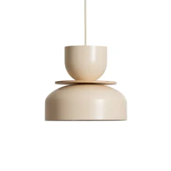 hængelampe Uto, creme/kabel creme, Ø 30 cm, metal