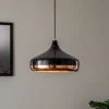 Hængelampe Yildo 253-S 1 lyskilde Ø36cm sort/kobber