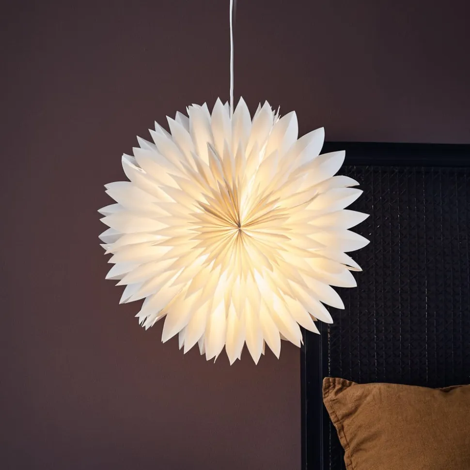 Hængende Solina dekorativ stjerne, grå, Ø 45 cm