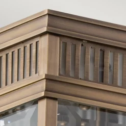 Holborn udendørs loftslampe, kantet, mørk bronze