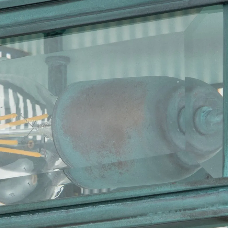 Holborn udendørs loftslampe, alge-finish