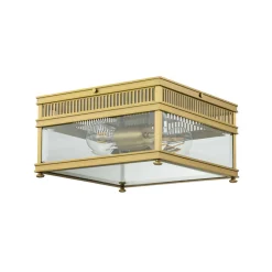 Holborn udendørs loftslampe, børstet messing