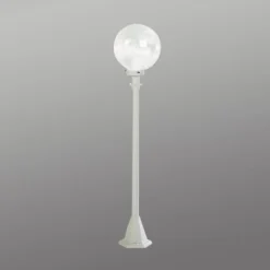 Hvid gadebelysning med blæreglas