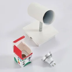 Hvid Iluk spot til væg og loft