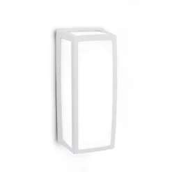 Hvid LED udendørs væglampe Bob i aluminium, IP54