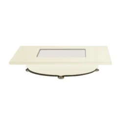 Hvid LED-indbygningslampe Klaus til indbyggede kasser