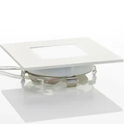 Hvid LED-indbygningslampe Klaus til indbyggede kasser