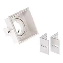 Hyde spot 1 lyskilde kantet drejelig hvid