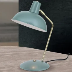 I vintagelook - bordlampen Fedra grøn