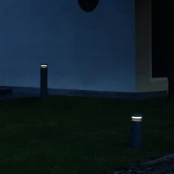 Ideal Lux LED-gadelampe Boeing, højde 70 cm, antracit