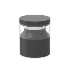 Ideal Lux LED-sokkellampe Boeing, sort, højde 15 cm