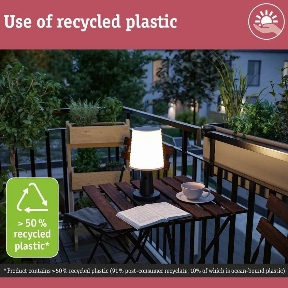 Ilanga Solcelle Lampe Anthracite - Paulmann