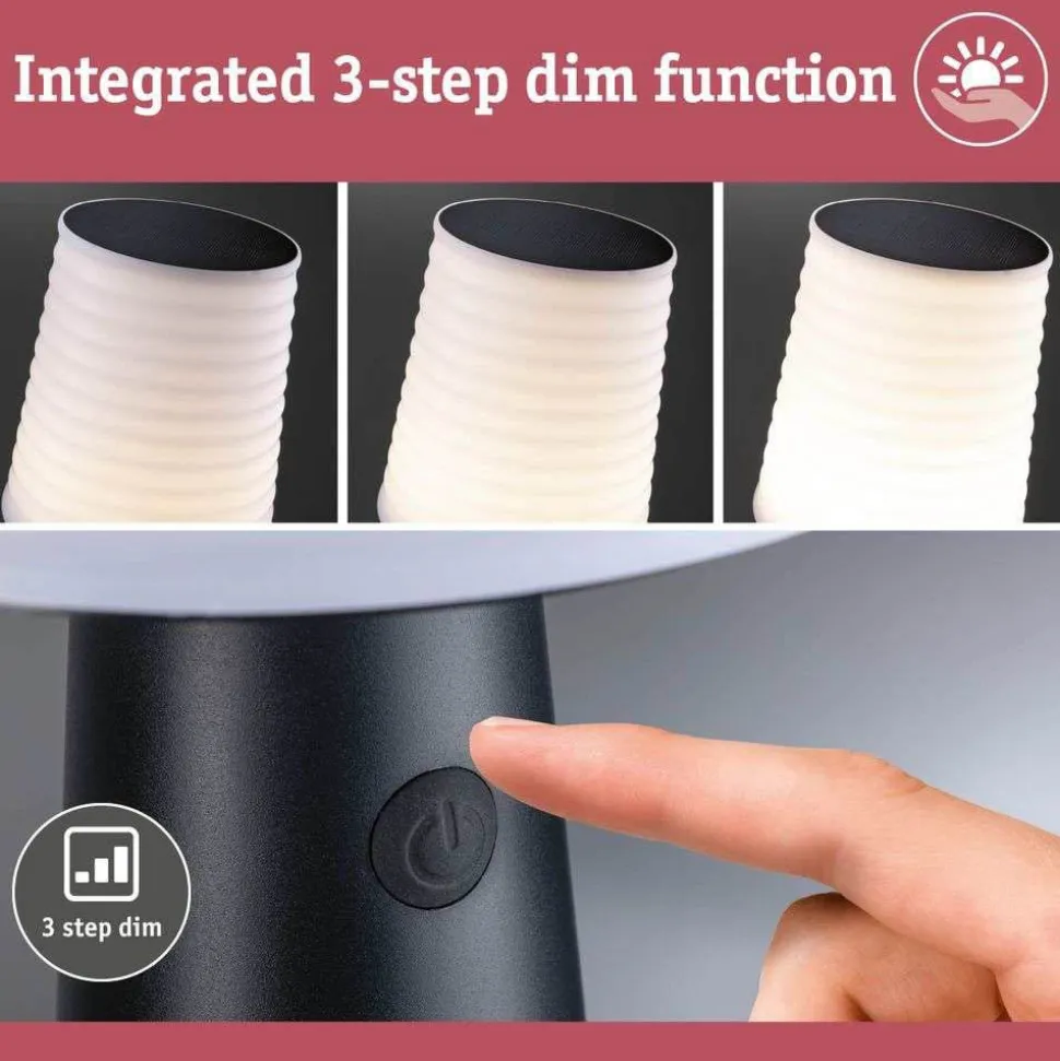 Ilanga Solcelle Lampe Anthracite - Paulmann