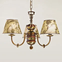 Imponerende Nautica lysekrone, 3 lyskilder