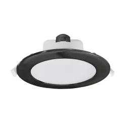 Indbygget loftlampe med LED Acrux, Ø 17 cm, sort, CCT