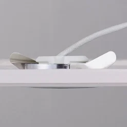 Indbygningslamper i krom med LED, kantet sæt med 3 stk