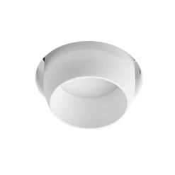 Indbygningsspot Lelanto, hvid, gips, Ø 10 cm, GU10