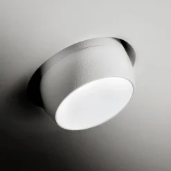 Indbygningsspot Lelanto, hvid, gips, Ø 10 cm, GU10