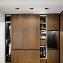 Indbygningsspot Lelanto, sort, gips, Ø 10 cm, GU10