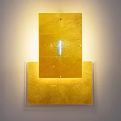 Ingo Maurer 24 Karat Blau Flat væglampe