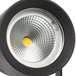 Irina udendørs LED-spot, jordspyd, stik, grå, metal