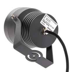 Irina udendørs LED-spot, jordspyd, stik, grå, metal