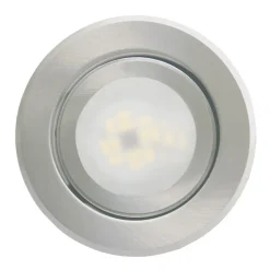 Joanie indbygningslampe med LED, børstet alu