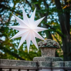 Jumbo stjerne, udendørs, 11 takker, Ø 100 cm hvid