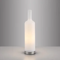 JUST LIGHT. bordlampe Bottle, opal hvid, glas, E14