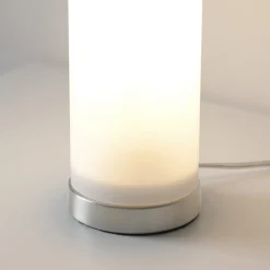 JUST LIGHT. bordlampe Bottle, opal hvid, glas, E14