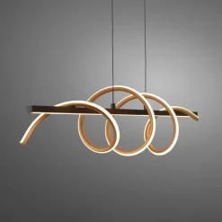 JUST LIGHT. Emanda hængelampe, jern, sort messing