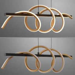 JUST LIGHT. Emanda hængelampe, jern, sort messing