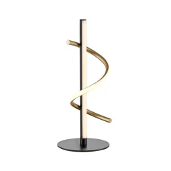 JUST LIGHT. Emanda LED-bordlampe, jern, sort-messing