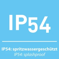 JUST LIGHT. Euria LED-bordlampe, sort, jern IP54