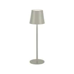 JUST LIGHT. Euria LED-bordlampe, grå-beige jern IP54