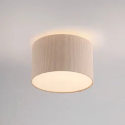 JUST LIGHT. Green Duro loftlampe, tekstil, beige